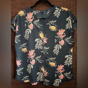 MINT APT 9 Large Floral Print Women's Top